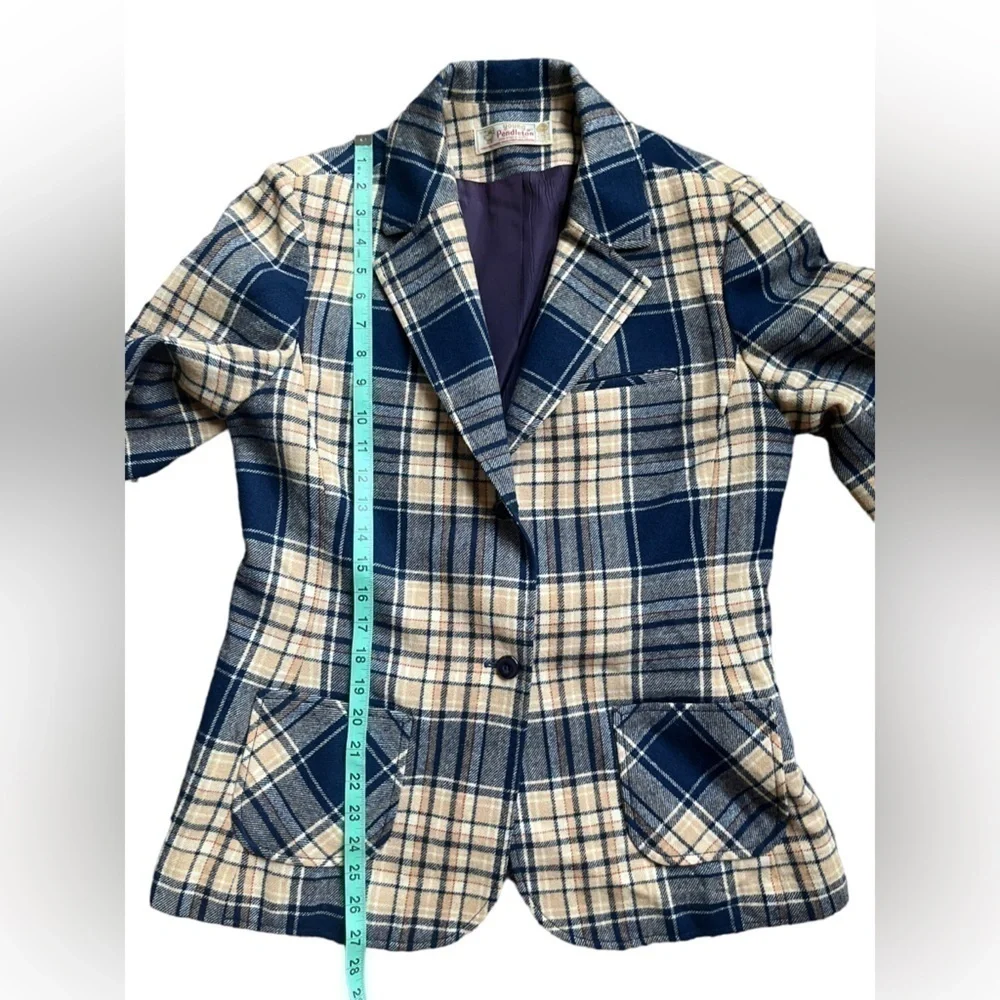 Pendleton Vintage 100% Pure Virgin Wool Plaid Jacket size 15/16